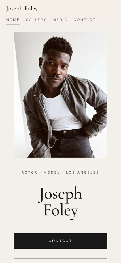 Joseph Foley mobile site